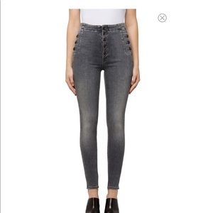 Jbrand Natasha Earl Grey Sky High Skinny Jeans